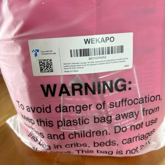 NWT Wekapo pink inflatable lounger - Picture 11 of 11